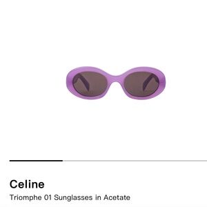 Celine purple  Triomphe 01 Sunglasses in Acetate